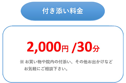 付き添い料金